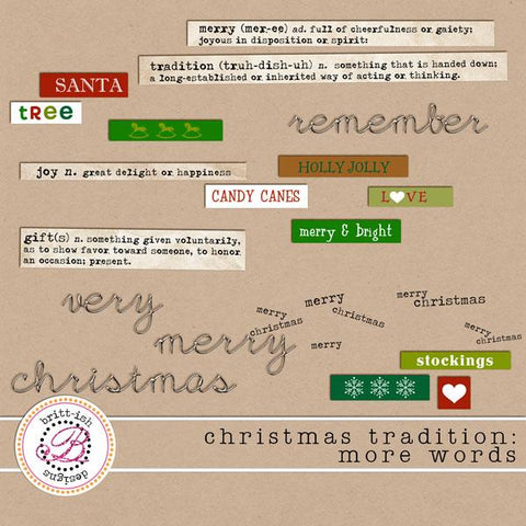 Christmas Tradition: More Words