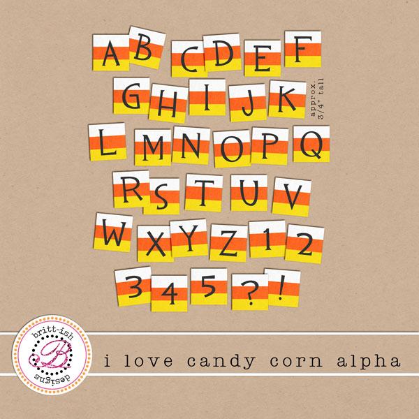 I Love Candy Corn Alpha