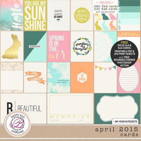 My Year In Pockets (April 2015): Cards