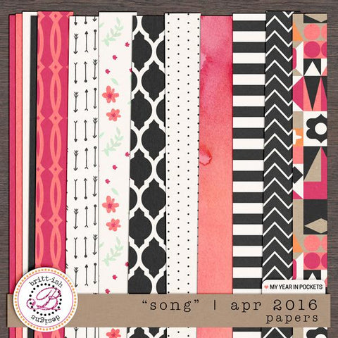 My Year In Pockets: "Song" | April 2016 (Papers)