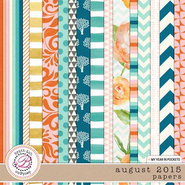 My Year In Pockets (August 2015): Papers