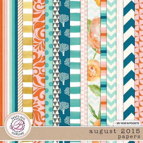 My Year In Pockets (August 2015): Papers