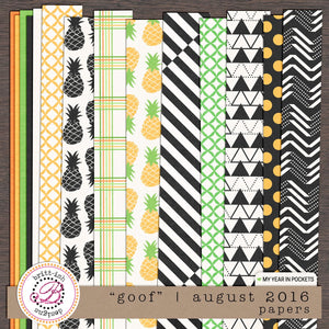 My Year In Pockets: "Goof" | August 2016 (Papers)