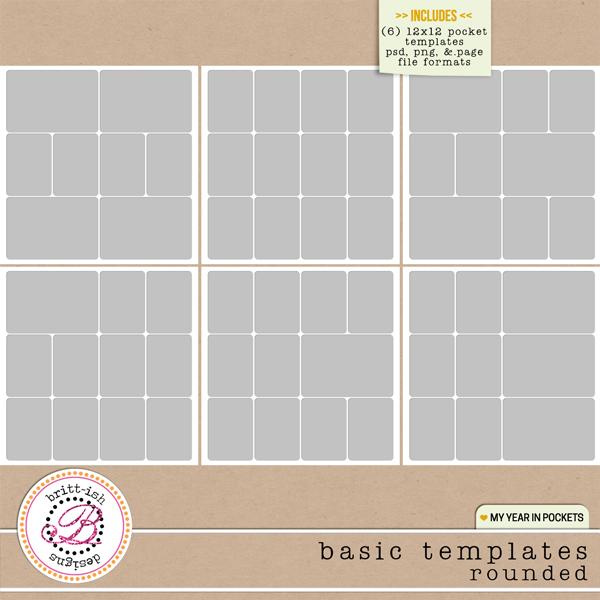 My Year In Pockets: Basic Templates Rounded