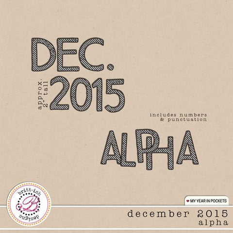 My Year In Pockets (December 2015): Alpha