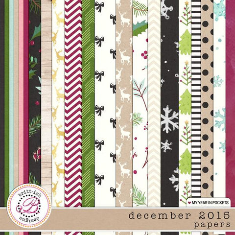 My Year In Pockets (December 2015): Papers