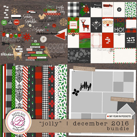 My Year In Pockets: "Jolly" | December 2016 (Bundle)
