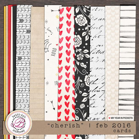 My Year In Pockets: "Cherish" | February 2016 (Papers)