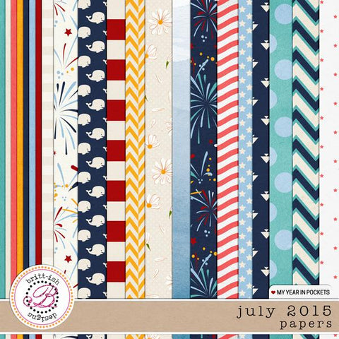My Year In Pockets (July 2015): Papers