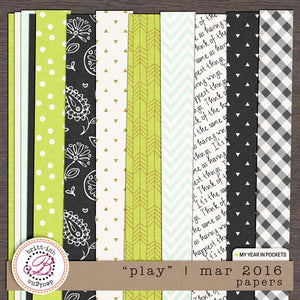 My Year In Pockets: "Play" | March 2016 (Papers)