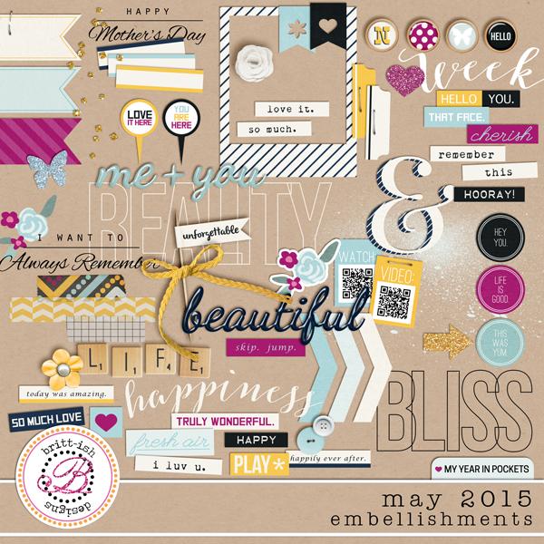 My Year In Pockets (May 2015): Embellishments