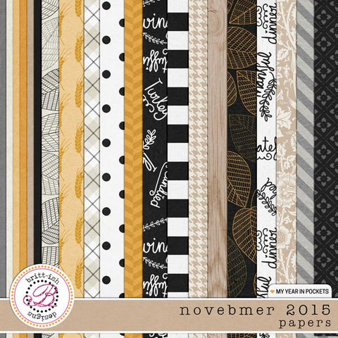 My Year In Pockets (November 2015): Papers