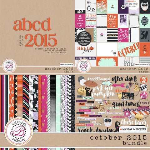 My Year In Pockets (October 2015): Bundle