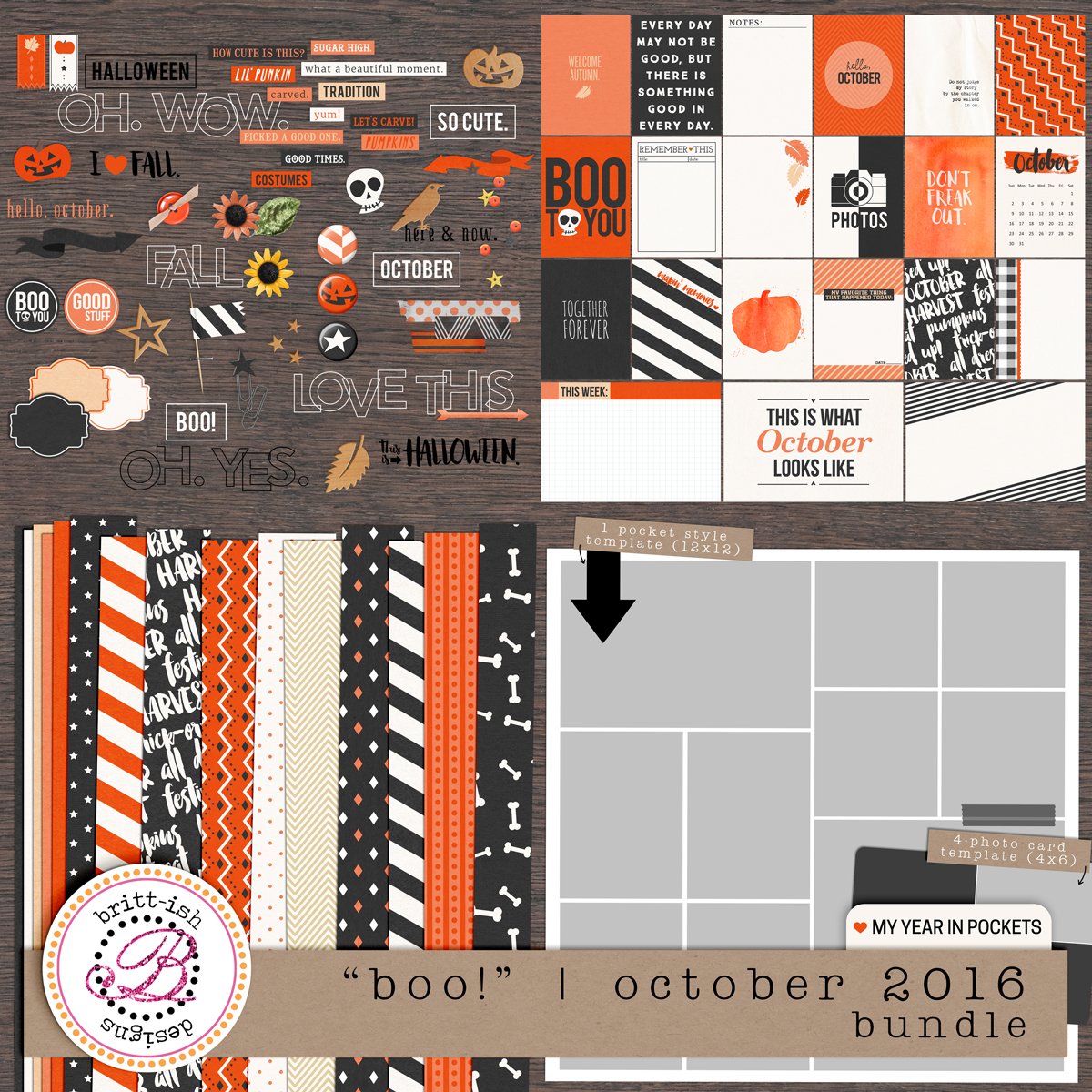 My Year In Pockets: "Boo!" | October 2016 (Bundle)