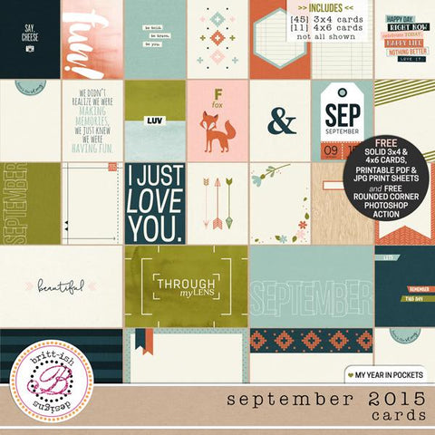 My Year In Pockets (September 2015): Cards