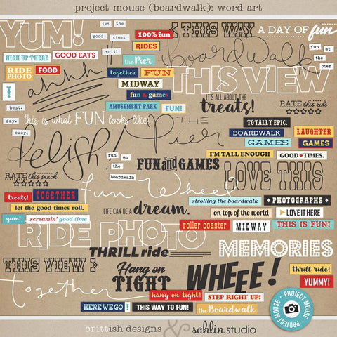 Project Mouse (Boardwalk): Word Art