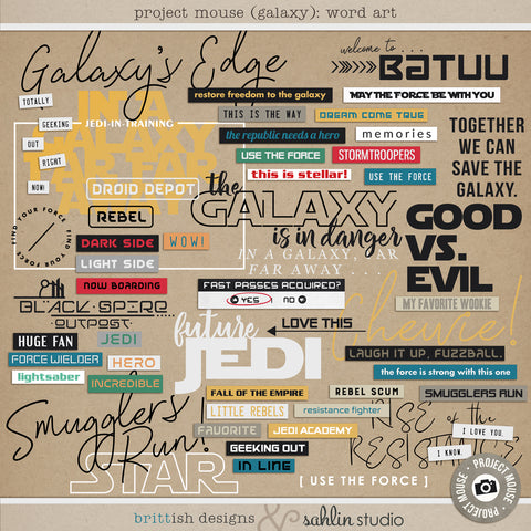 Project Mouse (Galaxy): Word Art