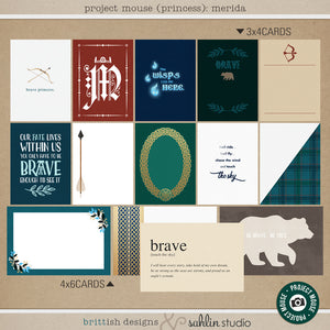 Project Mouse (Princess): Merida Cards