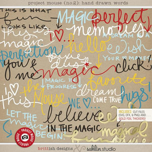 Project Mouse (No.2): Hand Drawn Words