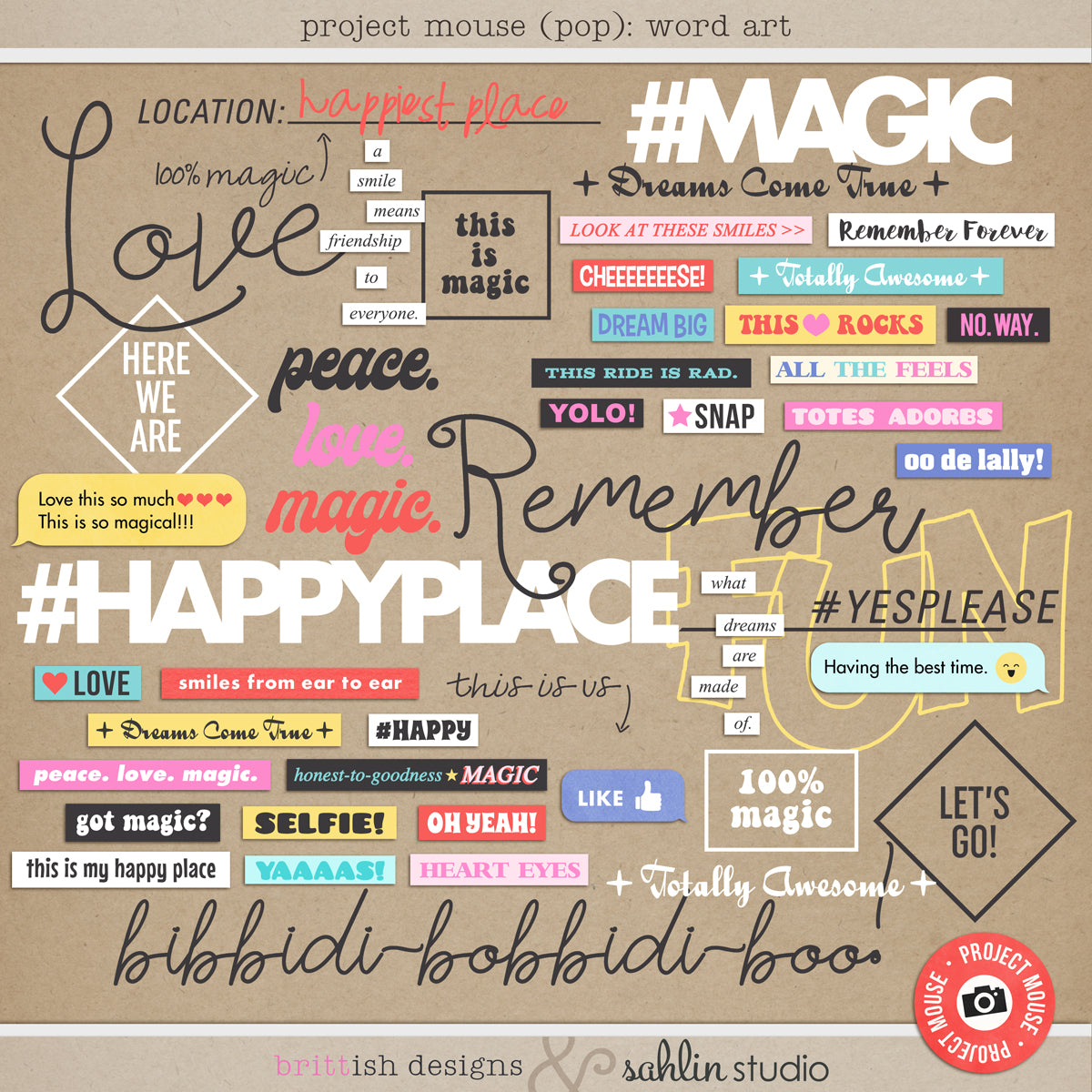 Project Mouse (Pop): Word Art