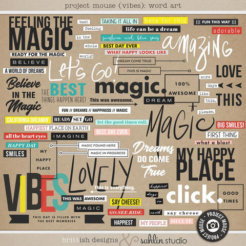 Project Mouse (Vibes): Word Art