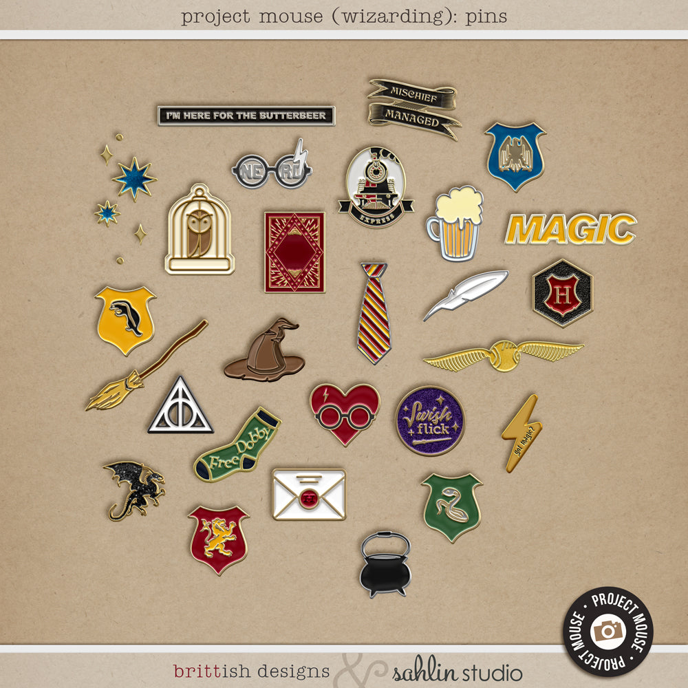 Project Mouse (Wizarding): Pins