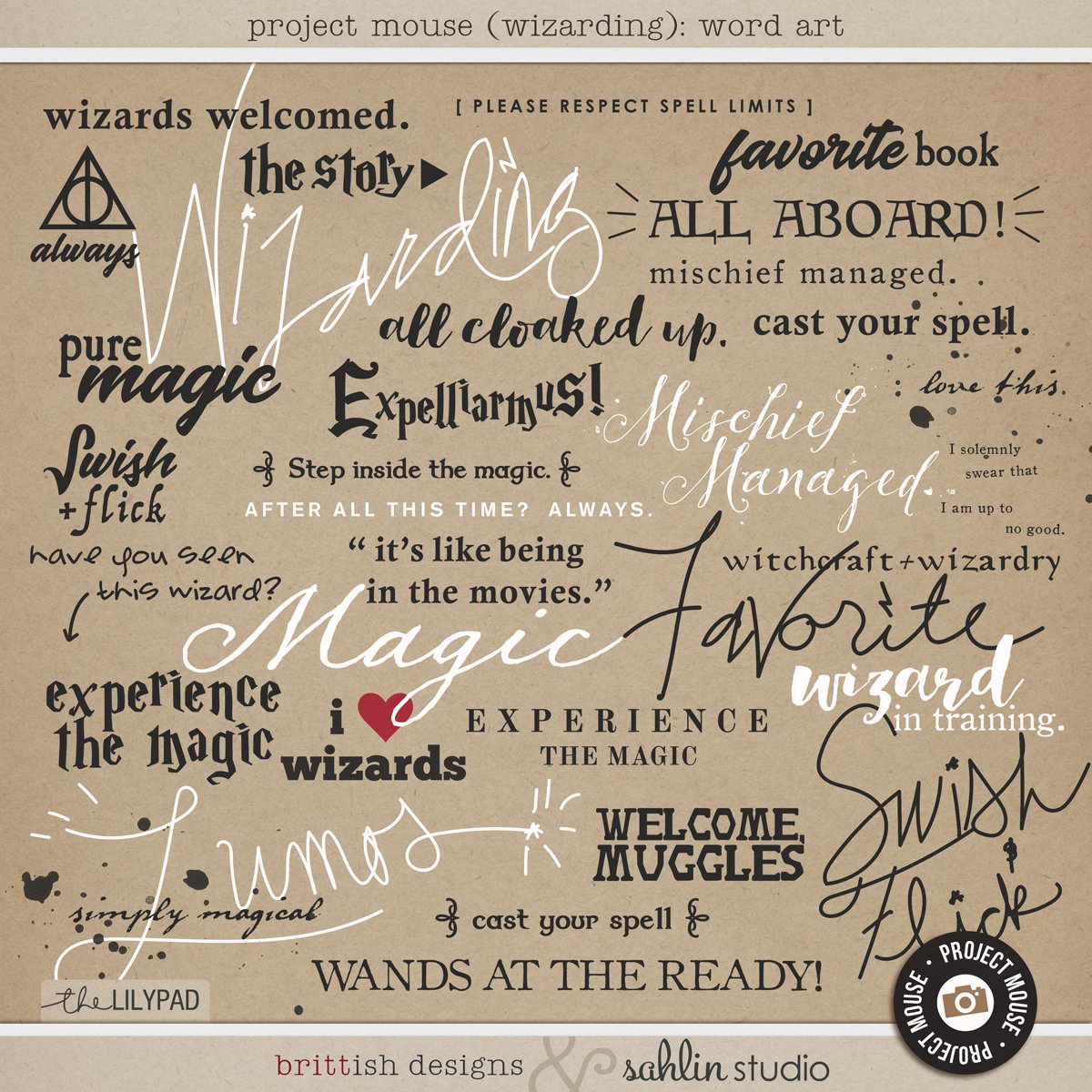 Project Mouse (Wizarding): Word Art
