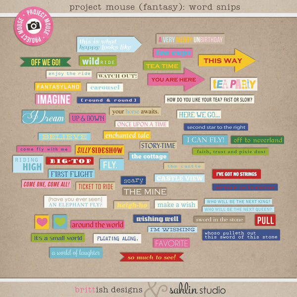 Project Mouse (Fantasy): Word Snips